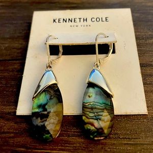 NWT Silver Abalone Earrings